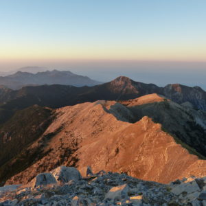 Classic crossing of mount Taygetos