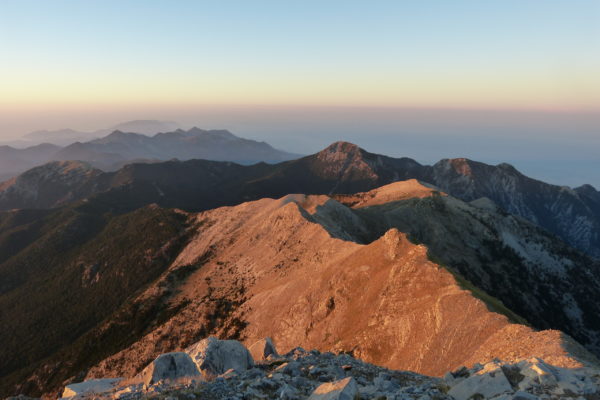 Classic crossing of mount Taygetos