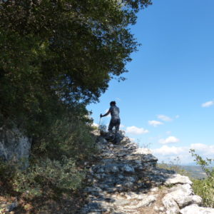 Loop trail at the foot of Taygetos