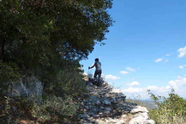 Loop trail at the foot of Taygetos